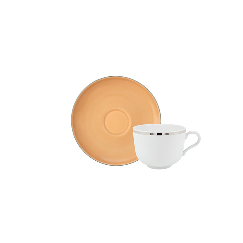 Porcel Golden Orbit & Apricot Small Tea Set