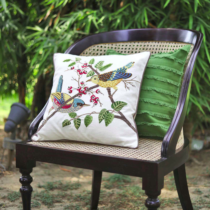 Birds & Berries Cushion Cover