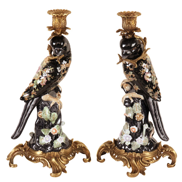 Anna Sui Parrot Candleholder Set of 2