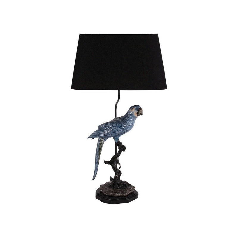 Blue Parrot Lamp