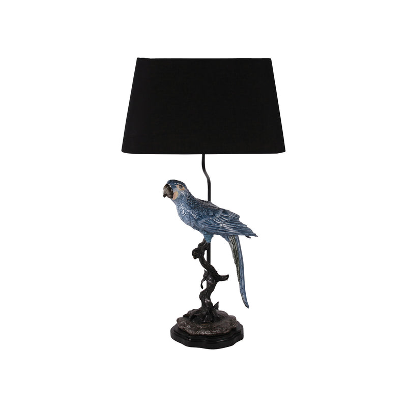 Blue Parrot Lamp