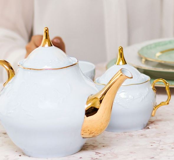 Porcel Vivian 3 Piece Tea Service Set