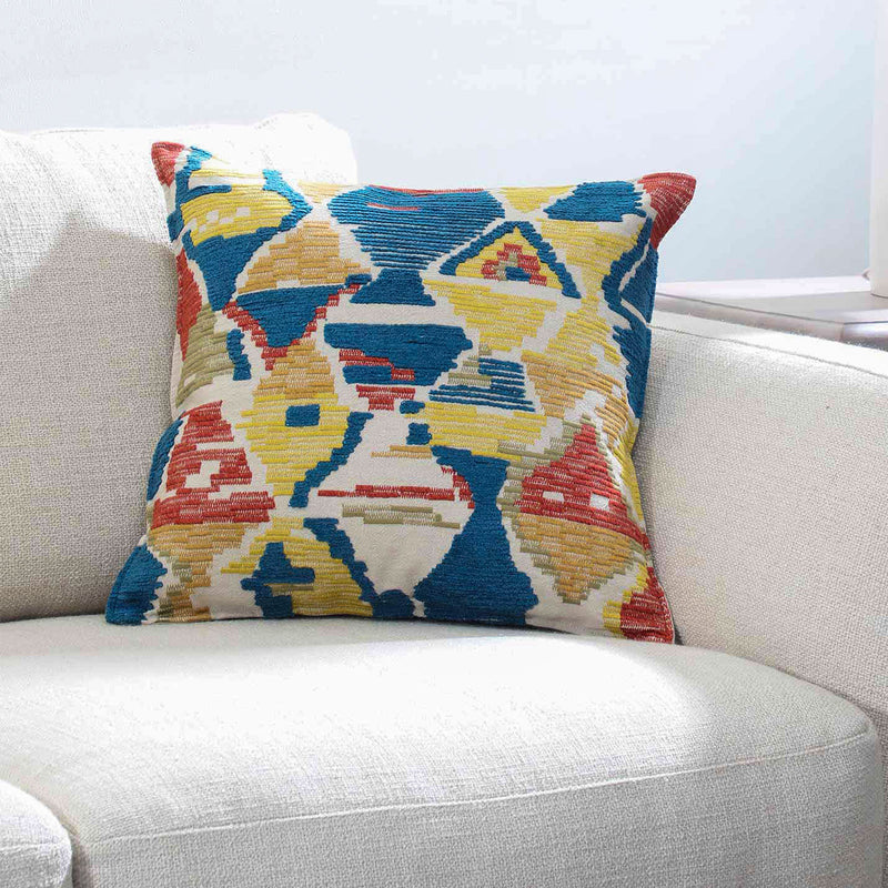 Dawn Multicolor Cotton Cushion Cover