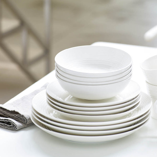 Royal Doulton | Gordon Ramsay Maze White | 12 Piece Dinner Set