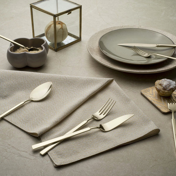 Herdmar | Vintage 18/10 Champagne Pvd Table 36pc Set