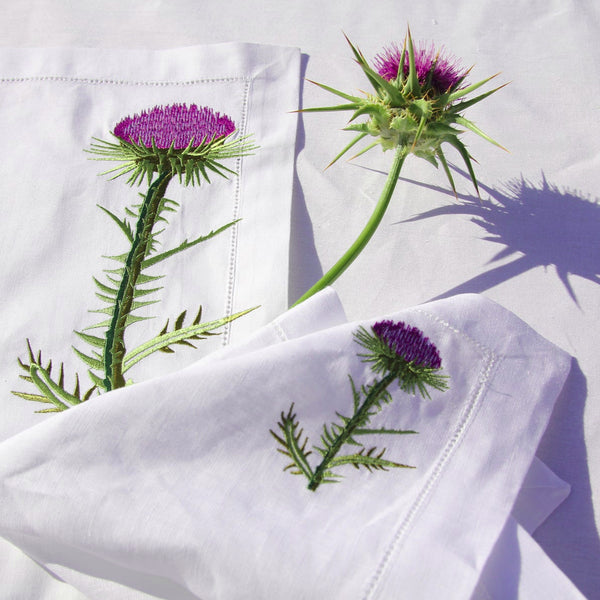 Thistle Placemat and Napkin, Set of 4