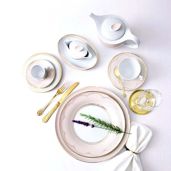 Porcel Grace Dinner and Tea Set for Twelve