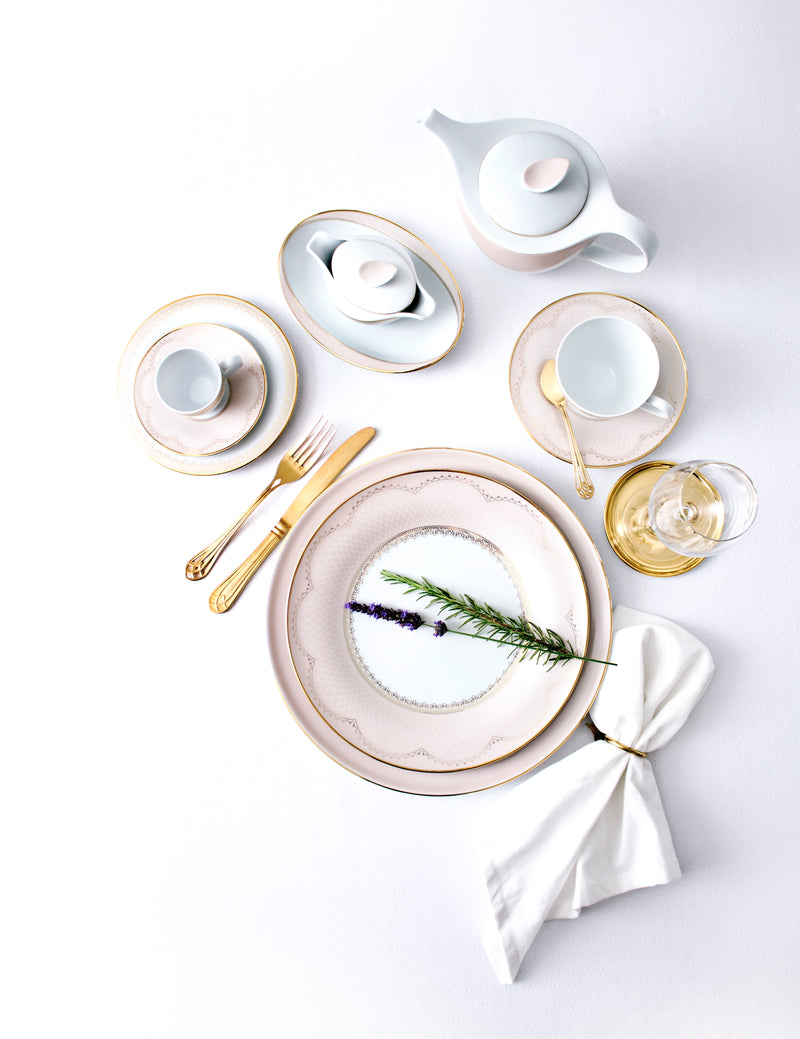 Set of 4 - Grace Dinner Plates 28cm
