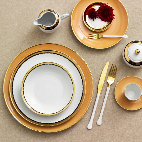 Apricot Gold Dinner Plate