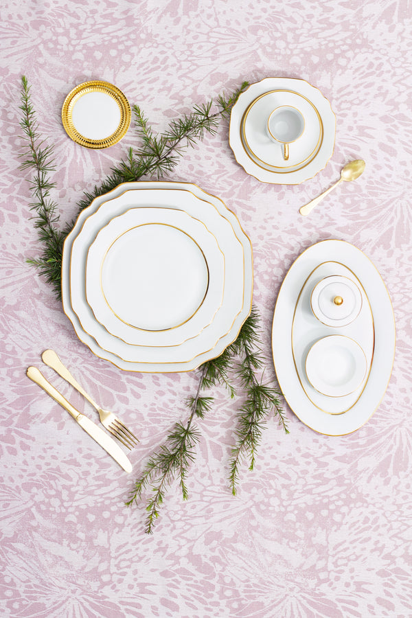 Set of 4 - Premium Gold Dinner Plate 27cm