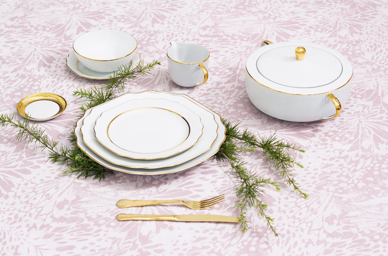 Set of 4 - Premium Gold Dinner Plate 27cm