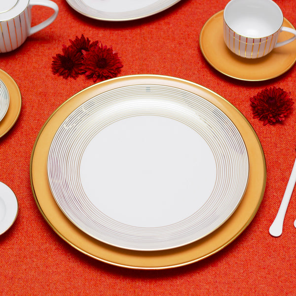 Set of 4 - Golden Orbit Dinner Plate