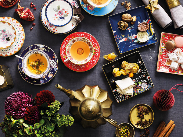 Wonderlust Crimson Orient Teacup and Saucer