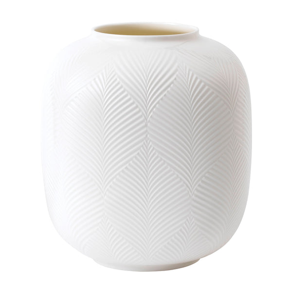 Wedgwood | White Folia Round Vase