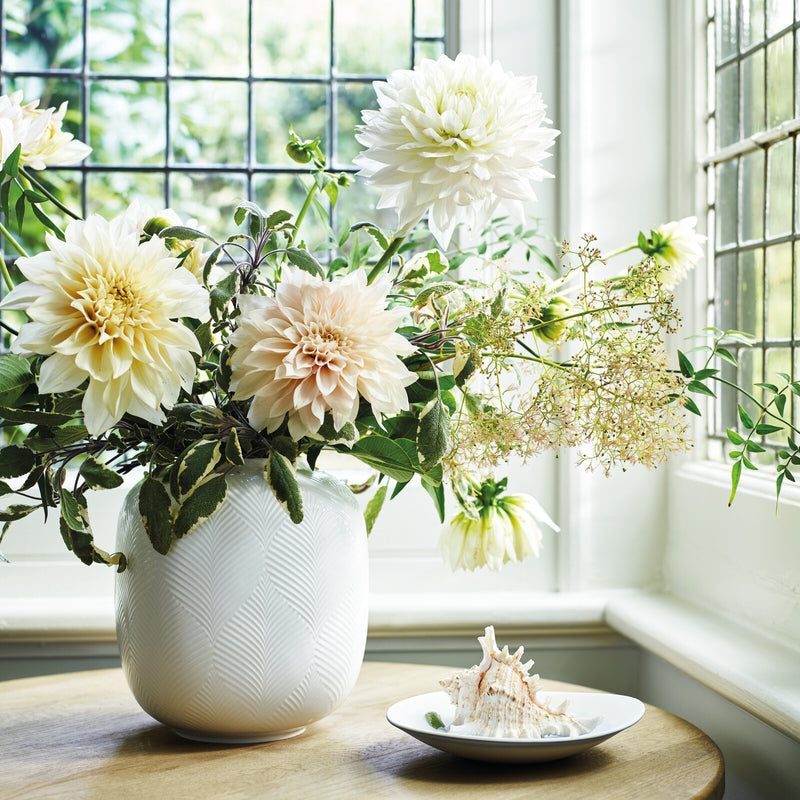 Wedgwood | White Folia Round Vase