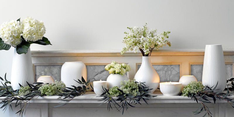 Wedgwood | White Folia Round Vase