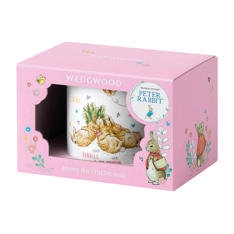 Peter Rabbit Flopsy, Mopsy & Cottontail Money Box - Pink