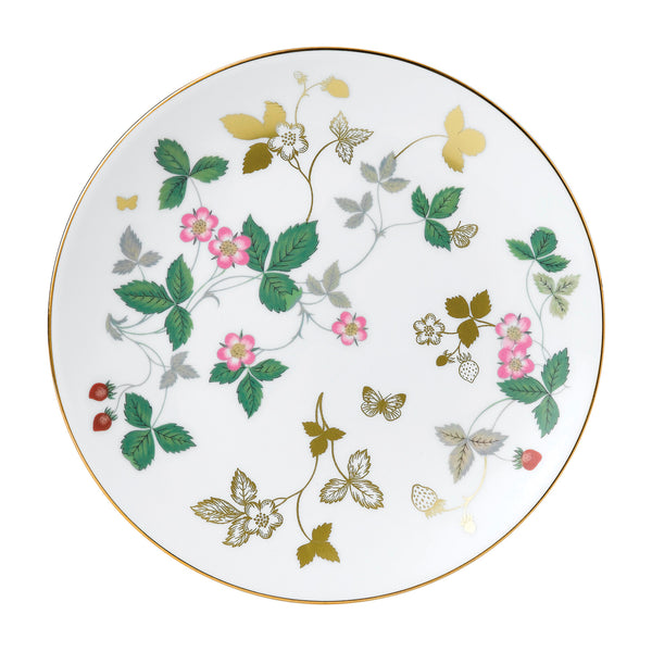 Wild Strawberry Gold Coupe Plate 20cm