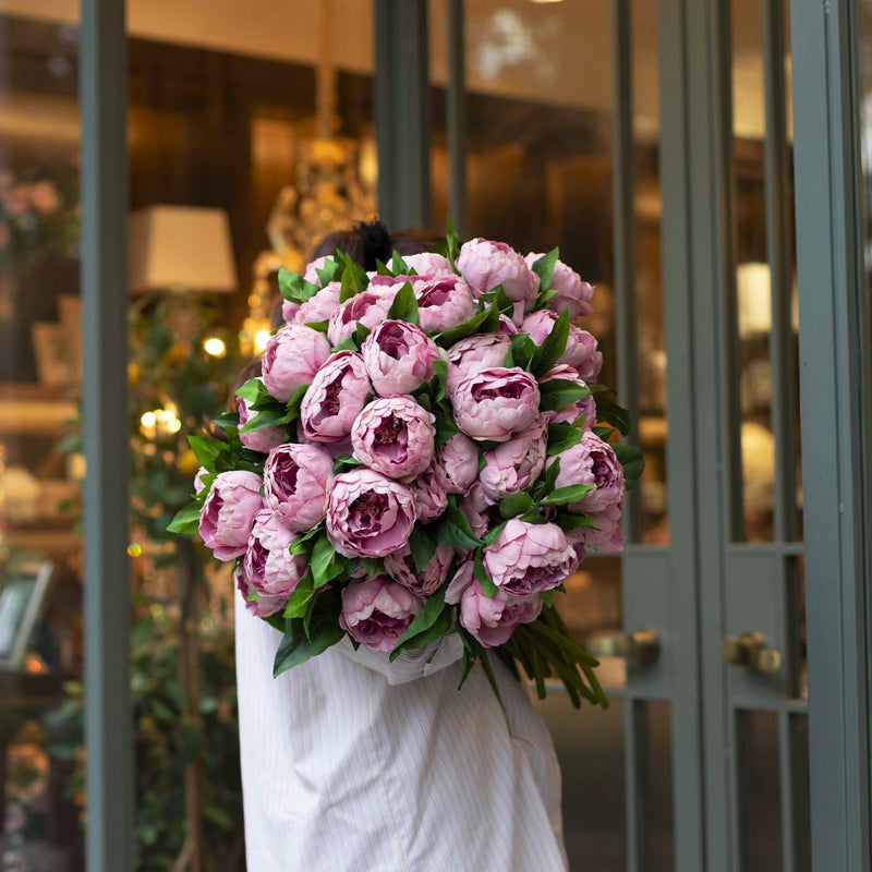 Real Touch Mauve  Peony Bunch