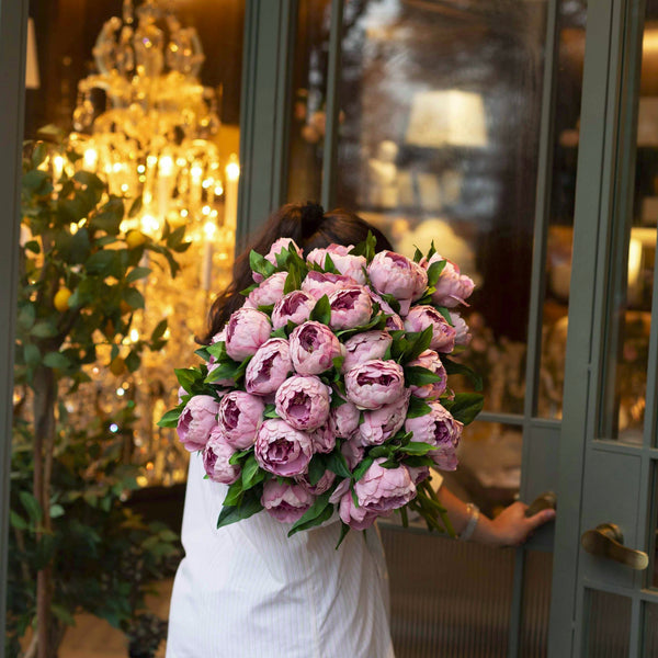 Real Touch Pink Peony Bunch
