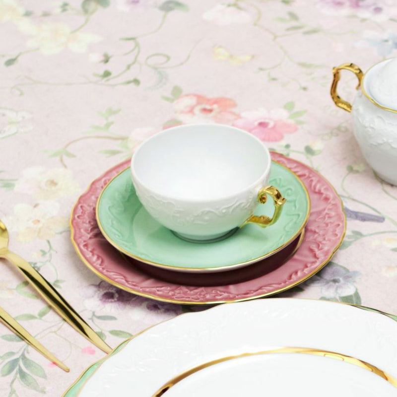 Set Of- 2 Vivian Mint Cups & Saucers Set