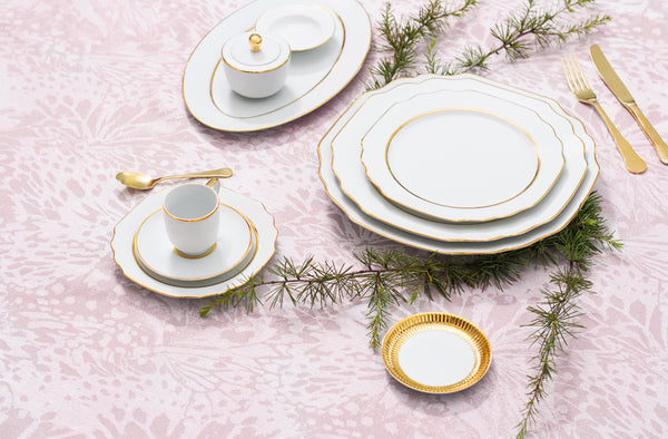 Set Of 4- Premium Gold Coffee Cup & Saucer Set