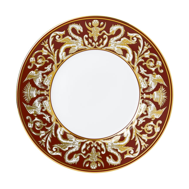 Renaissance Red Plate 9.1inch Florentine Accent