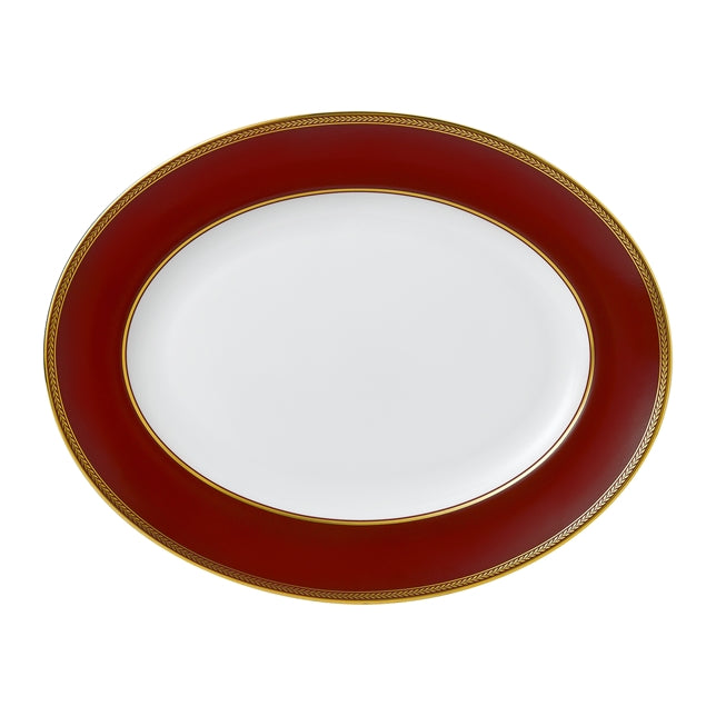 Renaissance Red Oval Platter 35cm