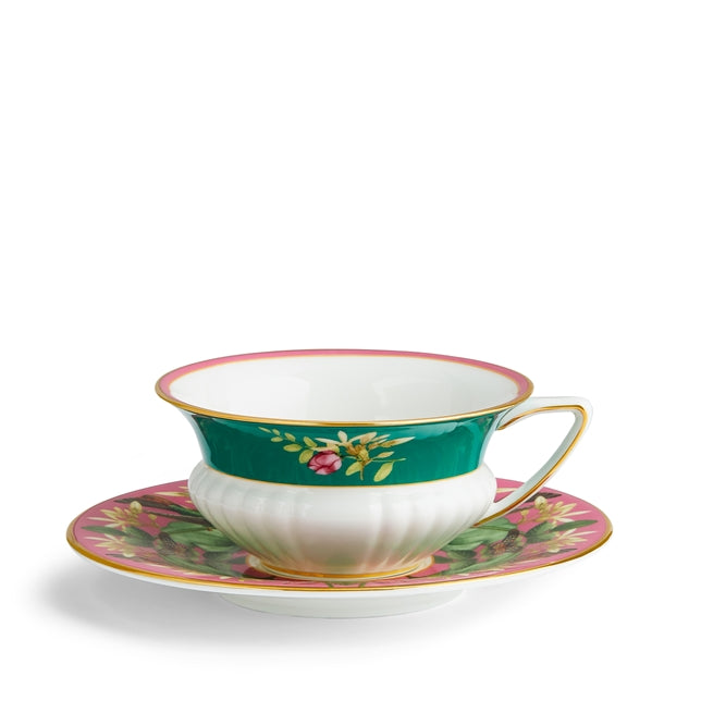 Wonderlust Pink Lotus Teacup & Saucer