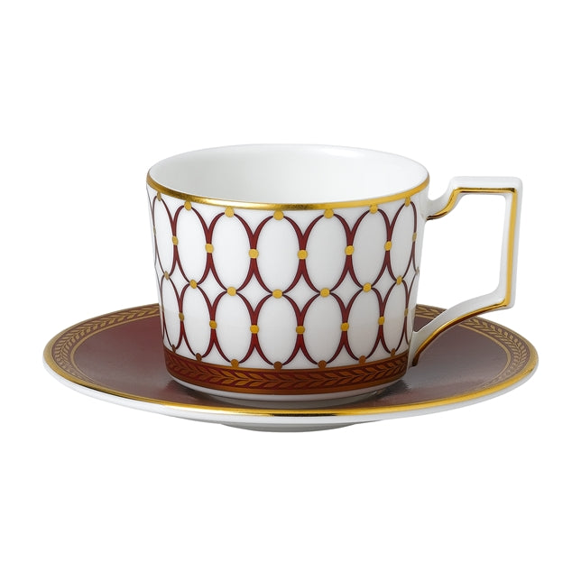 Renaissance Red Espresso Cup & Saucer