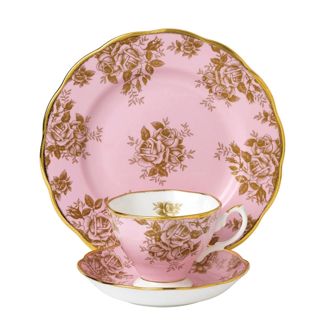 Royal Albert 100 Years of Royal Albert 1960 Golden Roses 3 Piece Set
