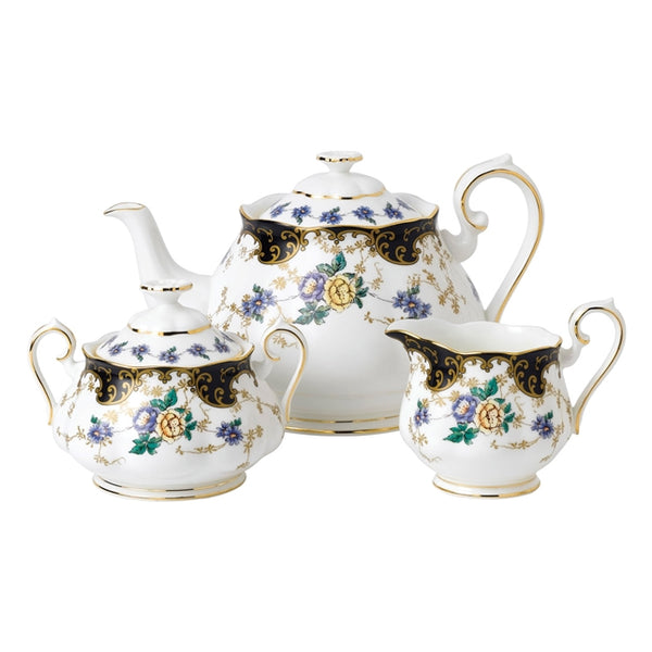 Royal Albert 100 Years of Royal Albert 1910 Duchess Teapot, Sugar and Cream Set