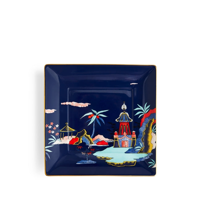 Wonderlust Blue Pagoda Tray