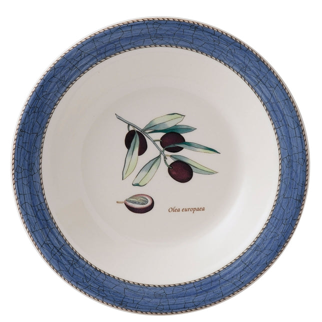 Sarah's Garden Pasta / Soup Bowl Blue 28cm