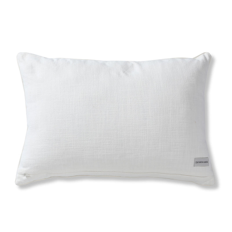 Ornament Cotton Ivory Cushion Cover
