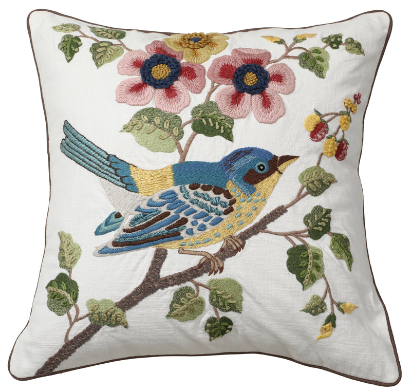 Birds on Branch Cushion Cover
