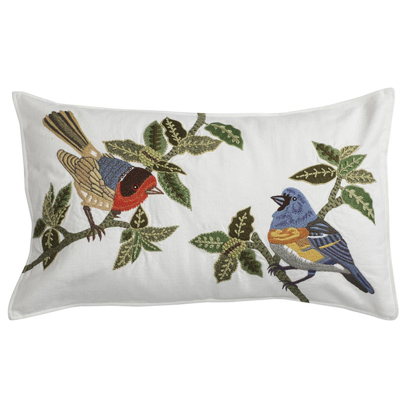 Bird 2 Ivory Cotton Cushion Cover