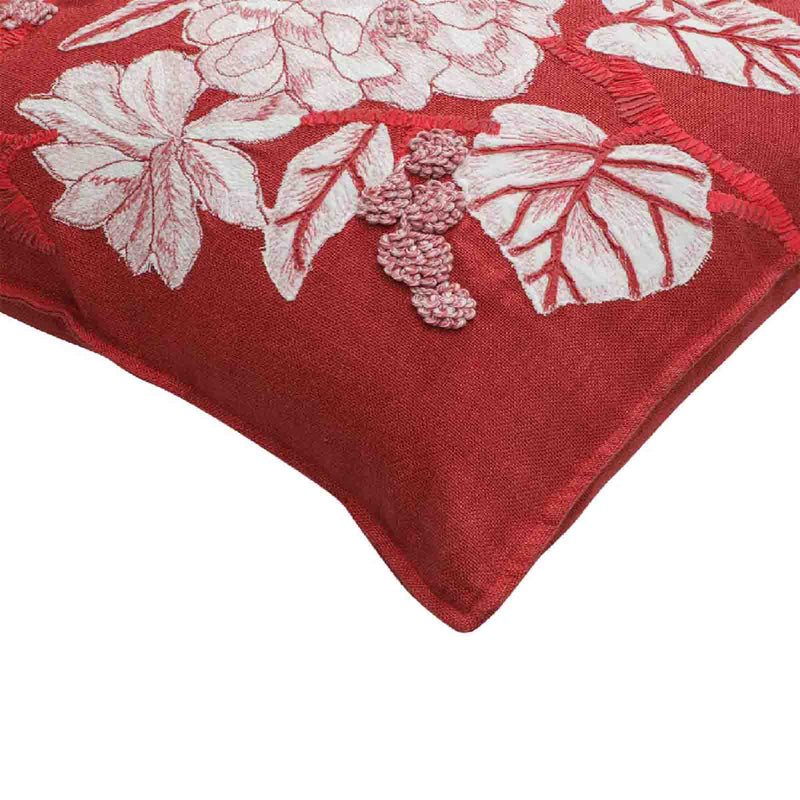 Painted Fleur Cotton Cushion Cover