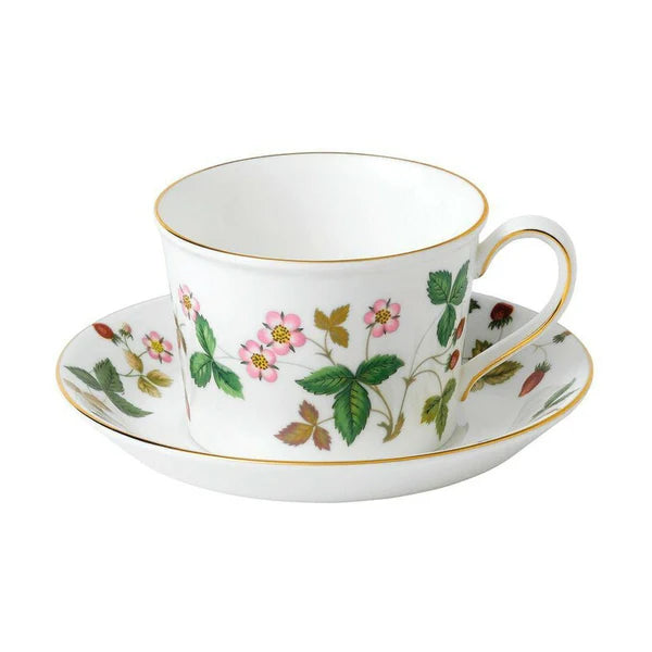 Wild Strawberry Delphi Teacup & Saucer