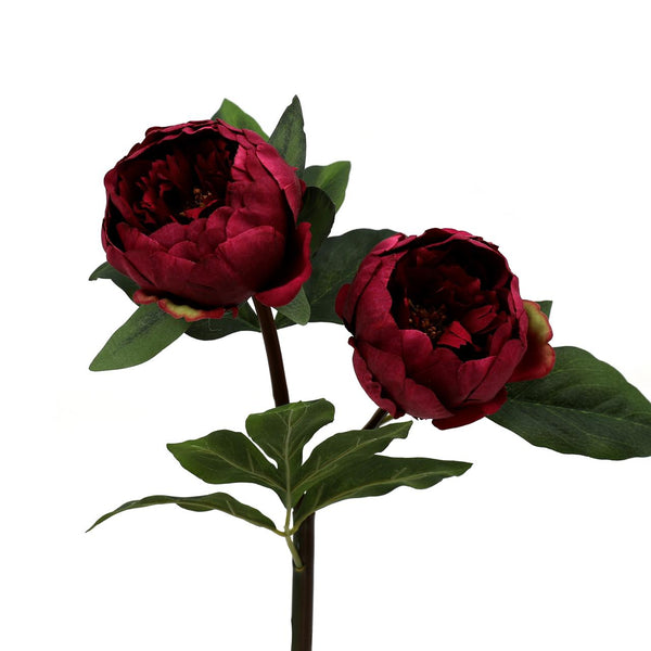 Real Touch Burgundy Peony