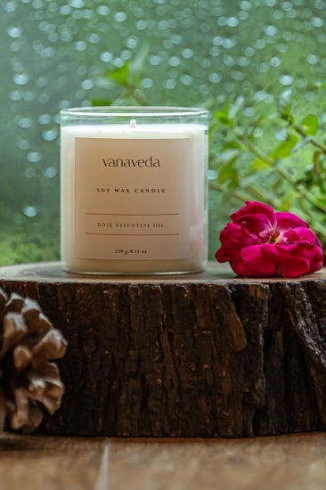 Soy Wax Candle Rose