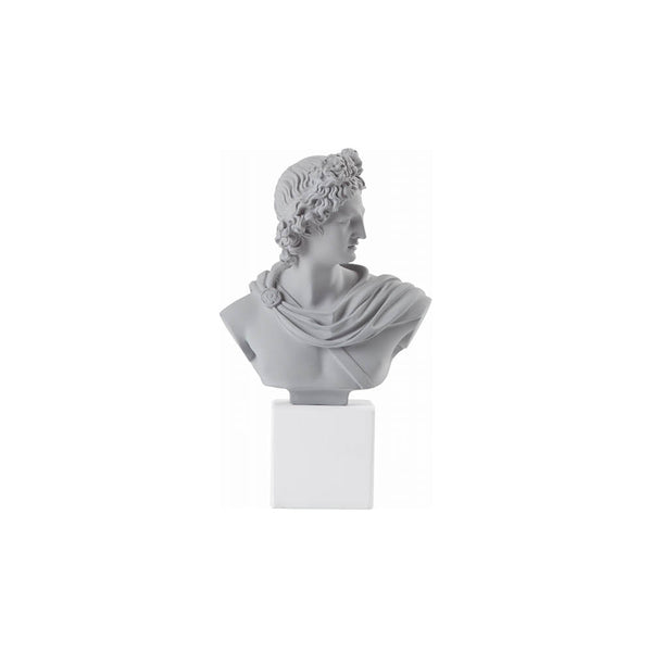 Apollo Bust Medium Grey