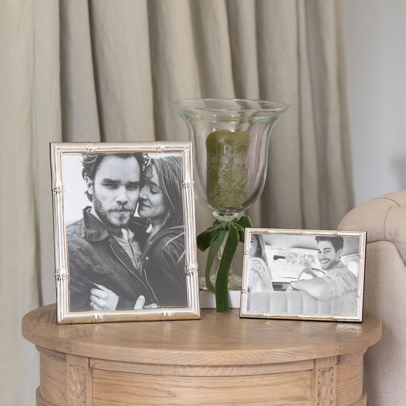 Bamboo Silver Plated Photo Frame