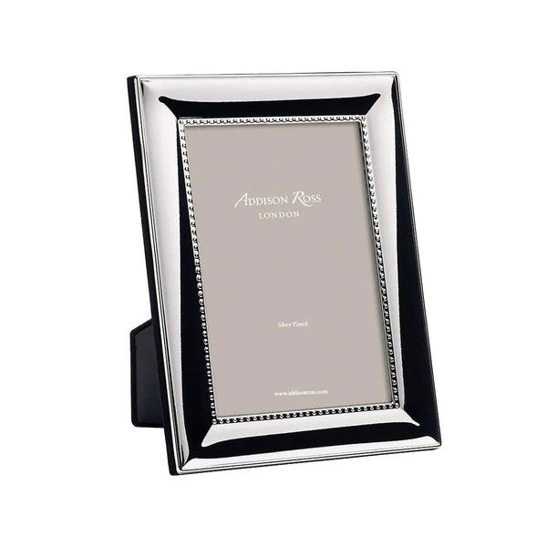 Beaded Silver Plated Photo Frame