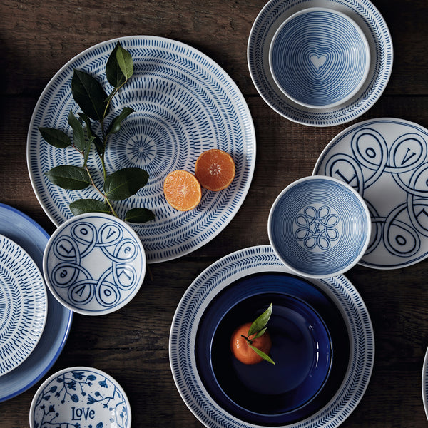 ED Blue Love Small Bowls (Set of 4)