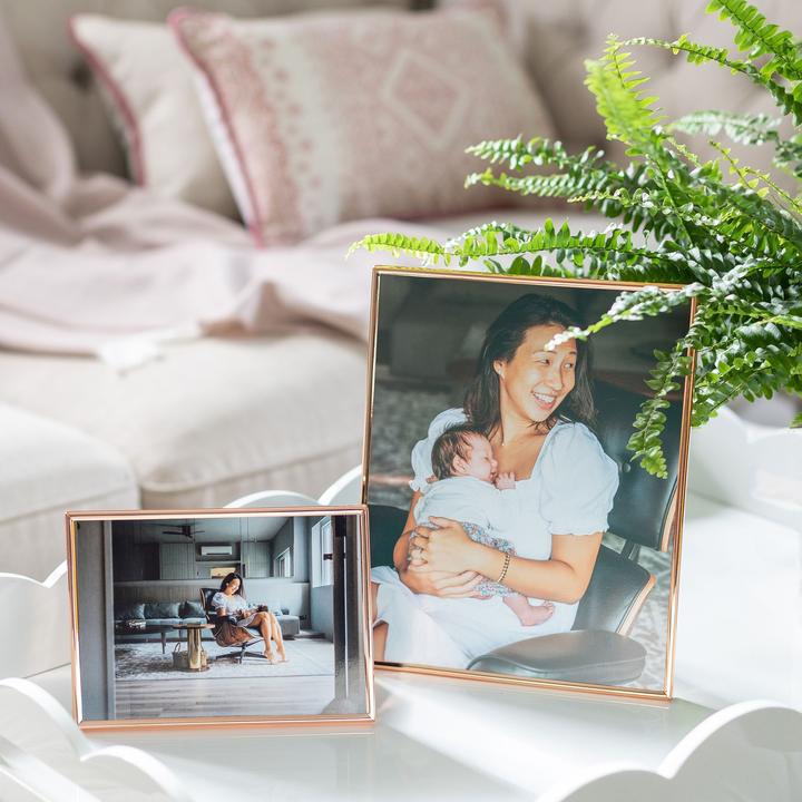 Fine Edged Rose Gold Photo Frame