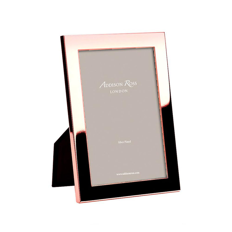 Flat Fronted Rose Gold Photo Frame