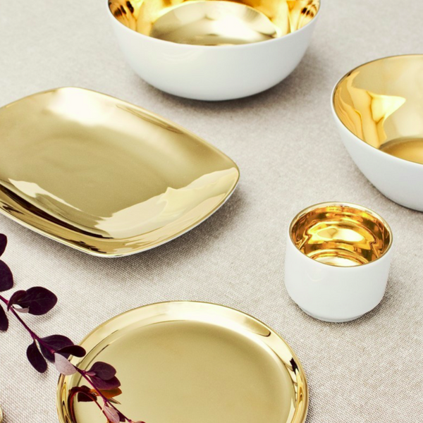 Gold Complements Rectangular Platter