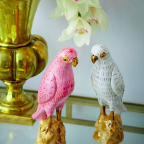 Figurine White Parrot