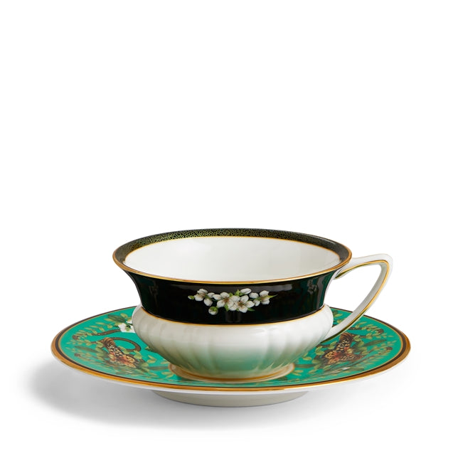 Wonderlust Emerald Forest Teacup & Saucer